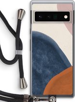 Case Company® - Google Pixel 6 Pro hoesje met Koord - Geo #1 - Telefoonhoesje met Zwart Koord - Bescherming aan alle Kanten en Over de Schermrand