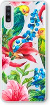 Case Company® - Samsung Galaxy A70 hoesje - Papegaaien - Soft Cover Telefoonhoesje - Bescherming aan alle Kanten en Schermrand