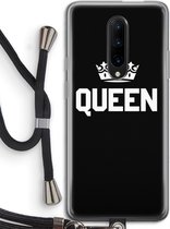 Case Company® - OnePlus 7 Pro hoesje met Koord - Queen zwart - Telefoonhoesje met Zwart Koord - Bescherming aan alle Kanten en Over de Schermrand