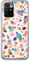 Case Company® - Xiaomi Redmi 10 hoesje - Terrazzo Memphis - Soft Cover Telefoonhoesje - Bescherming aan alle Kanten en Schermrand