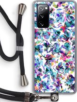 Case Company® - Samsung Galaxy S20 FE / S20 FE 5G hoesje met Koord - Hibiscus Flowers - Telefoonhoesje met Zwart Koord - Bescherming aan alle Kanten en Over de Schermrand