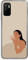 Case Company® - Xiaomi Poco M3 Pro 5G hoesje - Fresh coffee - Soft Cover Telefoonhoesje - Bescherming aan alle Kanten en Schermrand