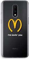 Case Company® - OnePlus 7 hoesje - I'm lovin' you - Soft Cover Telefoonhoesje - Bescherming aan alle Kanten en Schermrand