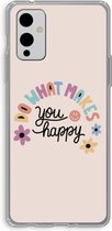 Case Company® - OnePlus 9 hoesje - Happy days - Soft Cover Telefoonhoesje - Bescherming aan alle Kanten en Schermrand