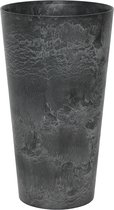 Artstone - Vaas Claire - 37x70 - Zwart - Bloempot voor binnen en buiten - Milieuvriendelijk - Sterk en licht - Met drainagesysteem