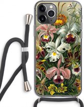 Case Company® - iPhone 11 Pro hoesje met Koord - Haeckel Orchidae - Telefoonhoesje met Zwart Koord - Extra Bescherming aan alle Kanten en Over de Schermrand
