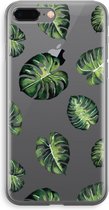 Case Company® - iPhone 8 Plus hoesje - Tropische bladeren - Soft Cover Telefoonhoesje - Bescherming aan alle Kanten en Schermrand