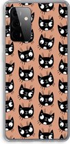 Case Company® - Samsung Galaxy A72 hoesje - Kat - Soft Cover Telefoonhoesje - Bescherming aan alle Kanten en Schermrand