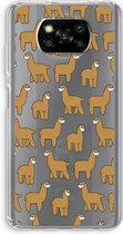 Case Company® - Poco X3 Pro hoesje - Alpacas - Soft Cover Telefoonhoesje - Bescherming aan alle Kanten en Schermrand
