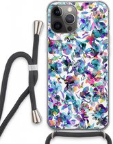 Case Company® - iPhone 13 Pro Max hoesje met Koord - Hibiscus Flowers - Telefoonhoesje met Zwart Koord - Extra Bescherming aan alle Kanten en Over de Schermrand