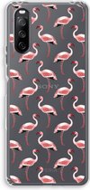 Case Company® - Sony Xperia 10 III hoesje - Flamingo - Soft Cover Telefoonhoesje - Bescherming aan alle Kanten en Schermrand