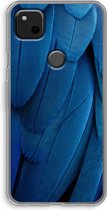 Case Company® - Google Pixel 4a hoesje - Pauw - Soft Cover Telefoonhoesje - Bescherming aan alle Kanten en Schermrand