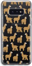 Case Company® - Samsung Galaxy S10e hoesje - Alpacas - Soft Cover Telefoonhoesje - Bescherming aan alle Kanten en Schermrand