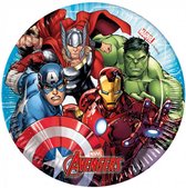 feestborden The Avengers 20 cm papier blauw 8 stuks