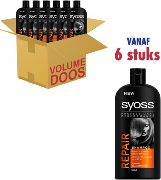 Syoss Repair Shampoo 6 x 300 ml | bol