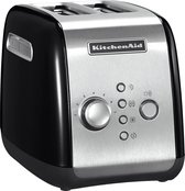 Bol.com KitchenAid Broodrooster met 2 sleuven - Automatisch - 5KMT221EOB - Onyx Zwart aanbieding