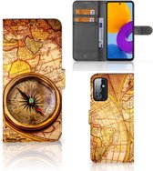 GSM Hoesje Geschikt voor Samsung Galaxy M52 Magnet Case Kompas