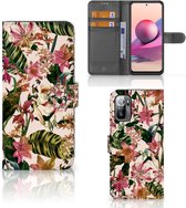 GSM Hoesje Xiaomi Redmi Note 10/10T 5G | Poco M3 Pro Fotohoesje ontwerpen Flowers