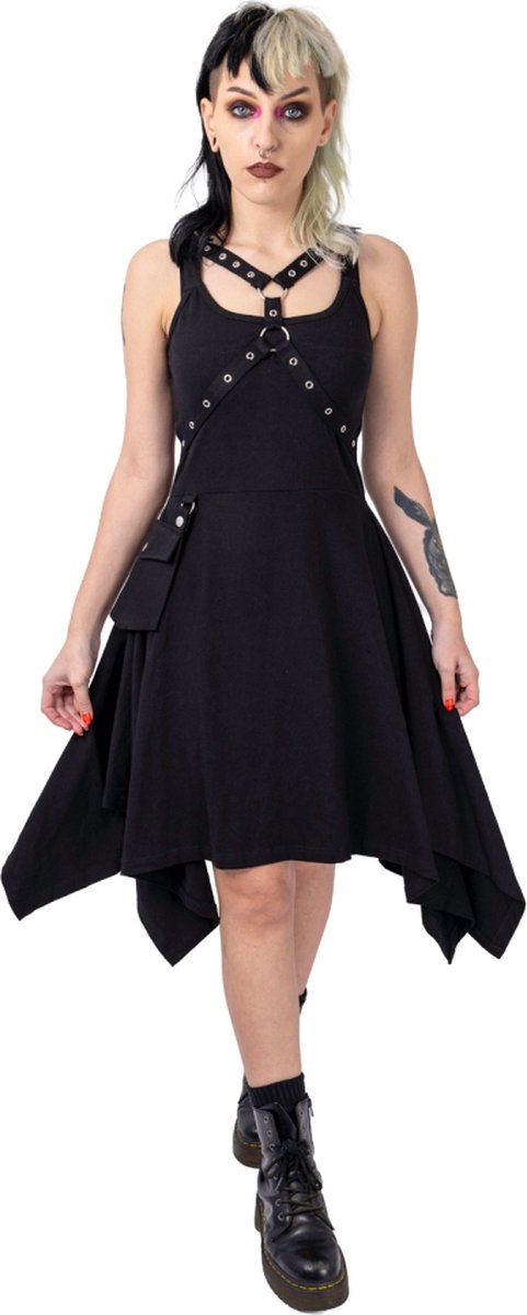 Heartless Unpleasant Dreams Dames Midi-jurk - zwart - XXL