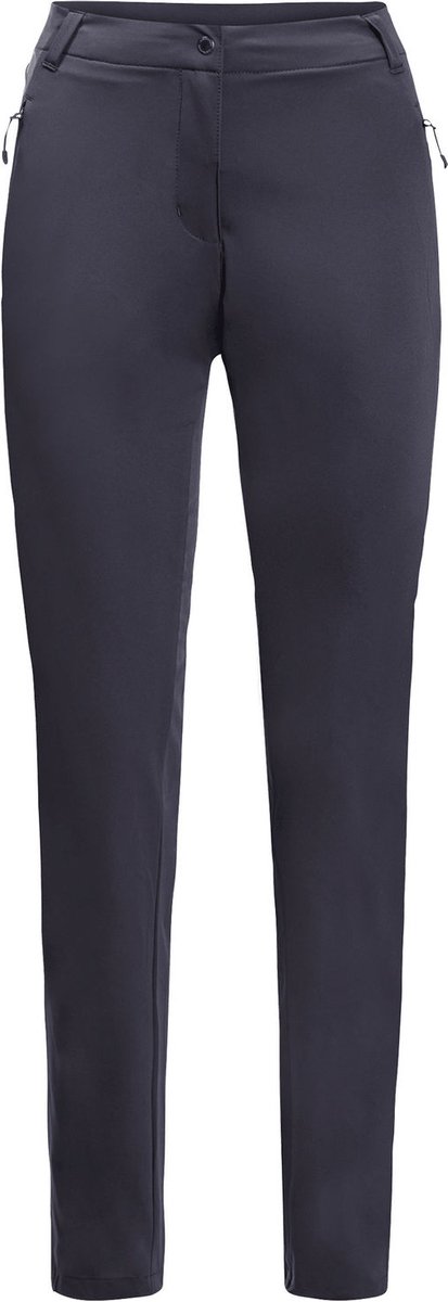 Jack Wolfskin dameswandelbroek Tasman Pant Graphite 163231 Zwart