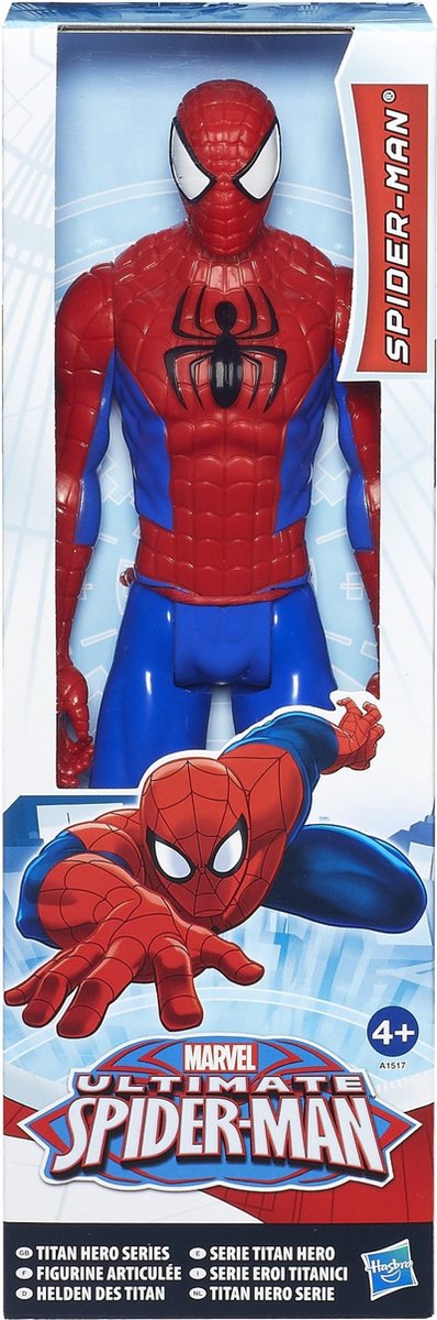 Marvel Avengers Titan Hero - Speelfiguur (30cm) - Spider-Man - Rood — afbeelding 3