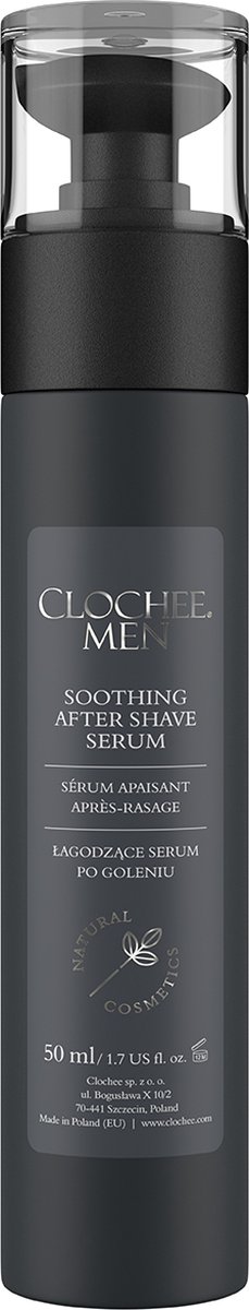 CLOCHEE Men - Kalmerend Serum - voor mannen - voor na het scheren - 100% natuurlijke - must have - kalmeert - hydrateert - 50ml