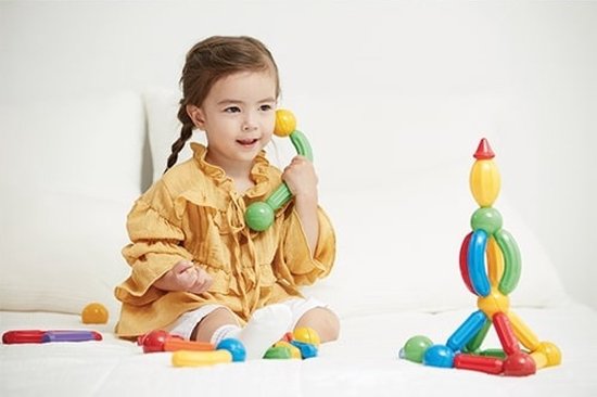 Stick-O Basic Set - Magnetisch Bouwspeelgoed - 30-delig - Montessori Speelgoed - vanaf 18 maanden