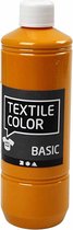 Textielverf - Kledingverf - Mosterdgeel - Geel - Basic - Textile Color - Creotime - 500 ml