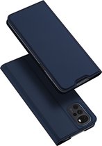 Dux Ducis - Telefoonhoesje geschikt voor Motorola Moto G22 - Skin Pro Book Case - Blauw