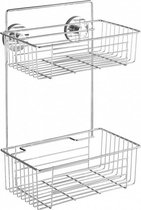 douche- en badrekje Bari vacuum-Loc 38 cm staal chroom