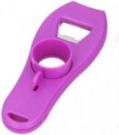 flesopener multifunctioneel 15,5 cm polypropyleen paars