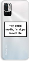 Case Company® - Xiaomi Redmi Note 10 5G hoesje - I'm dope - Soft Cover Telefoonhoesje - Bescherming aan alle Kanten en Schermrand