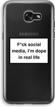 Case Company® - Samsung Galaxy A5 (2017) hoesje - I'm dope - Soft Cover Telefoonhoesje - Bescherming aan alle Kanten en Schermrand