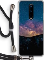 Case Company® - OnePlus 8 hoesje met Koord - Travel to space - Telefoonhoesje met Zwart Koord - Bescherming aan alle Kanten en Over de Schermrand