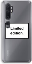 Case Company® - Xiaomi Mi Note 10 hoesje - Limited edition - Soft Cover Telefoonhoesje - Bescherming aan alle Kanten en Schermrand