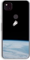 Case Company® - Google Pixel 4a 5G hoesje - Alone in Space - Soft Cover Telefoonhoesje - Bescherming aan alle Kanten en Schermrand