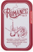 decoratie Romance Kit 9,4 x 6 cm aluminium rood/wit