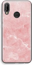 Case Company® - Huawei P20 Lite hoesje - Roze marmer - Soft Cover Telefoonhoesje - Bescherming aan alle Kanten en Schermrand