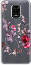 Case Company® - Xiaomi Redmi Note 9 Pro hoesje - Mooie bloemen - Soft Cover Telefoonhoesje - Bescherming aan alle Kanten en Schermrand