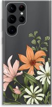 Case Company® - Samsung Galaxy S22 Ultra hoesje - Floral bouquet - Soft Cover Telefoonhoesje - Bescherming aan alle Kanten en Schermrand