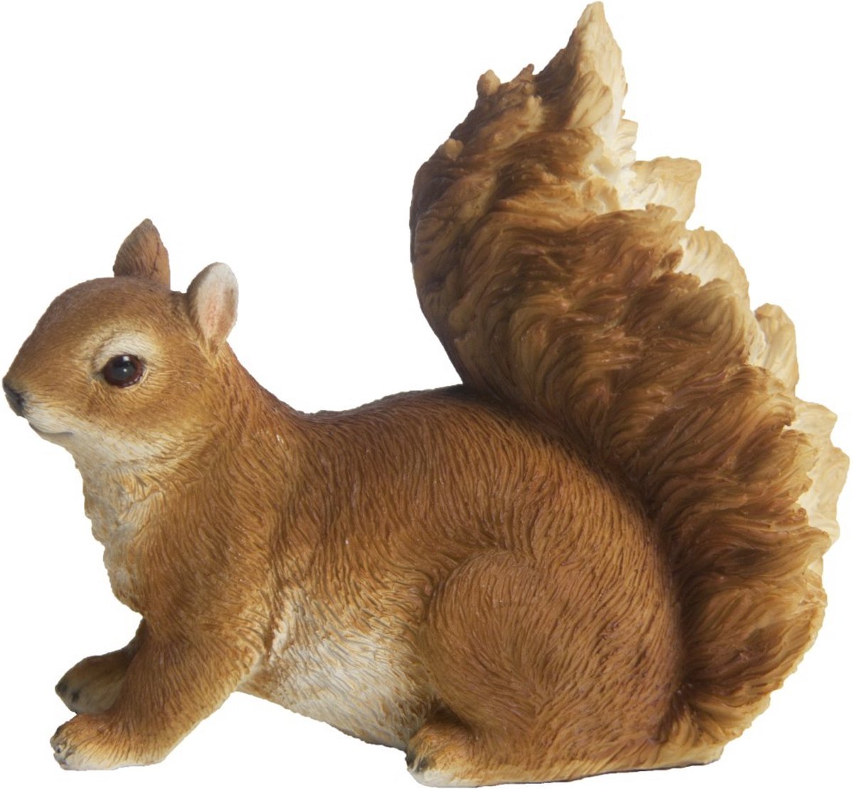 Esschert Design dieren beeldjes - eekhoorn - 14 x 13 cm - bosdieren - polyresin - decoratie - tuin en huis