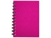notitieboek 10,5 x 16,5 cm karton/papier roze