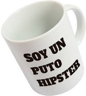 mok Soy Un Pito Hipster 350 ml keramiek wit