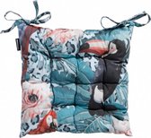 zitkussen Toscane Rio 46 x 46 cm blauw/roze