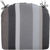 zitkussen Stripe 46 x 48 cm katoen/polyester grijs