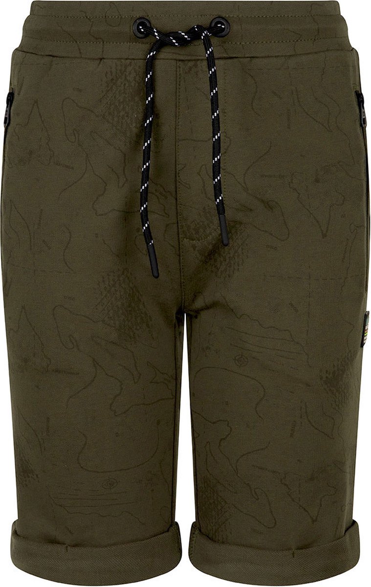 Indian Blue jongens korte joggingbroek World Army Green