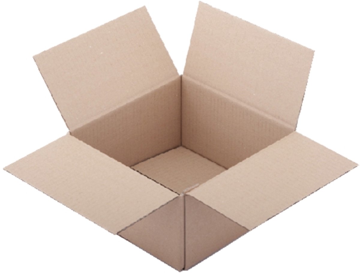 Verzenddoos CleverPack enkelgolf - 200x200x110mm bruin - 10 stuks