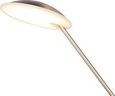 LED Vloerlamp - Trion Eddy - 40W - Aanpasbare Kleur - Dimbaar - Rond - Mat Goud - Aluminium - BES LED