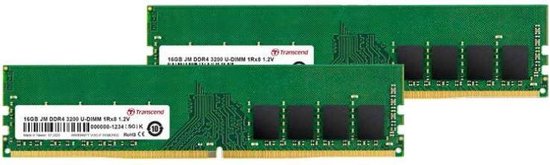 Transcend JetRam JM3200HLB-16GK geheugenmodule 16 GB 2 x 8 GB DDR4 3200 MHz