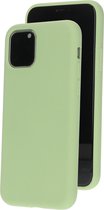 Mobiparts Silicone Cover Apple iPhone 11 Pro Pistache Green